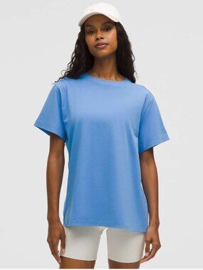 lululemon athletica Blue Short Sleeve Crew Tee